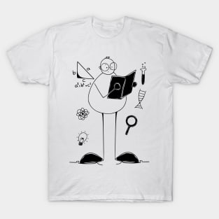 school student minimalist line art T-Shirt